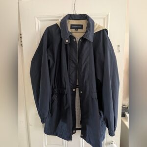 Vintage London Fog Dark Blue Raincoat